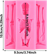 Molde de Calavera de Silicona para Decoración de Pasteles