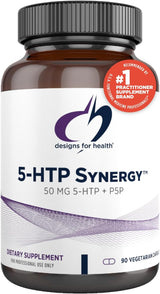 Suplemento 5-HTP 50mg con B6 - Designs for Health, 90 Cápsulas