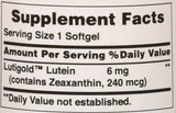 Suplemento  Pride Luteína de 6 mg con zeaxantina 200 und