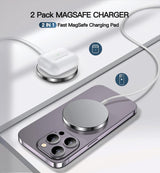 Cargador Inalámbrico Magnético 15W, MagSafe, 2 Pack, iPhone 16/15