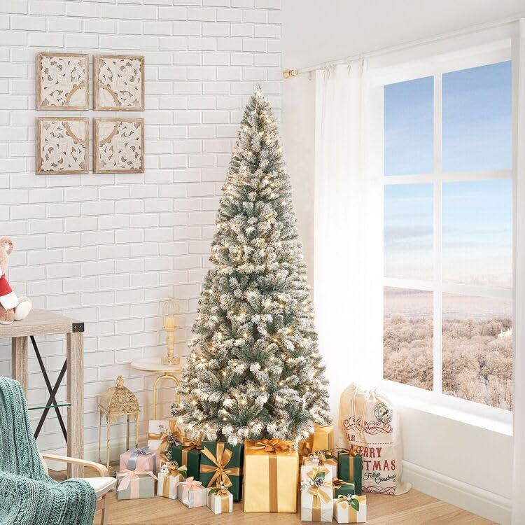 Árbol de Navidad Artificial Naomi Home 6.5ft, 250 luces, 864 ramas