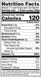 Suplemento de proteína whey isolate de NOW Foods, 25 g con BCAAs, 5 lb
