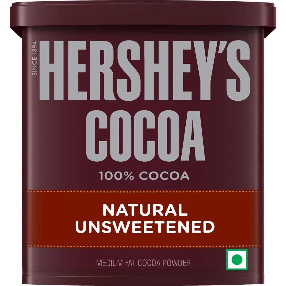 Cacao en polvo Hershey's, 225g, ideal para repostería y postres