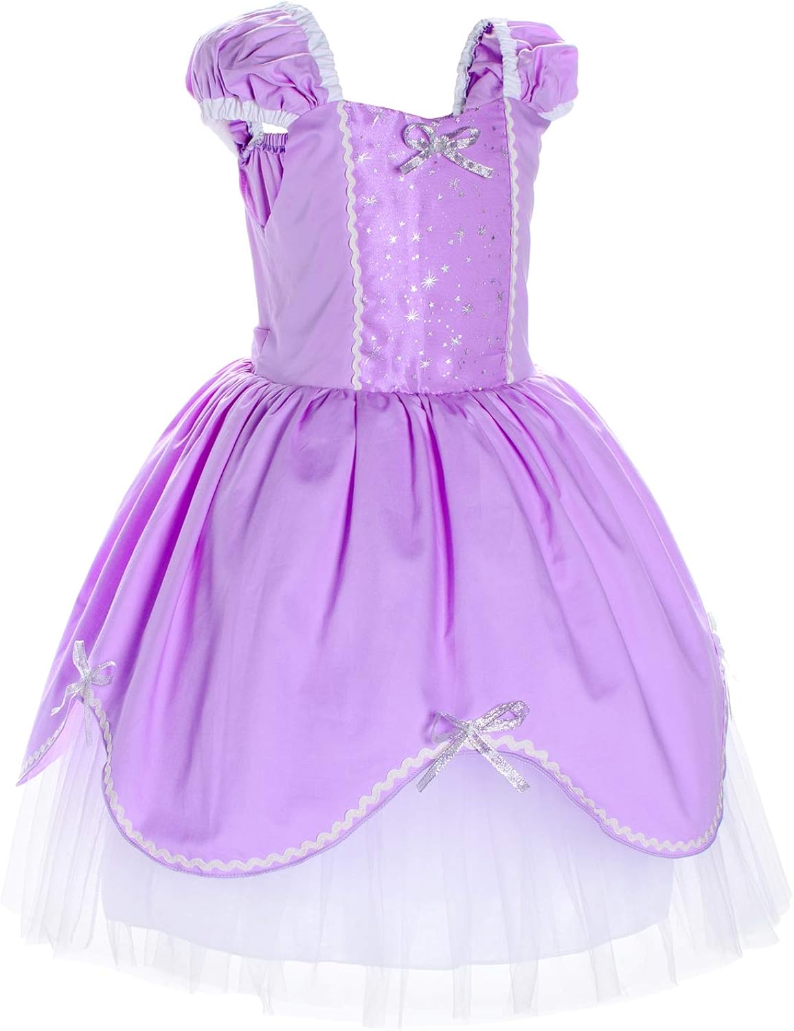 Disfraz de princesa para niña violeta de 3 a 4 años