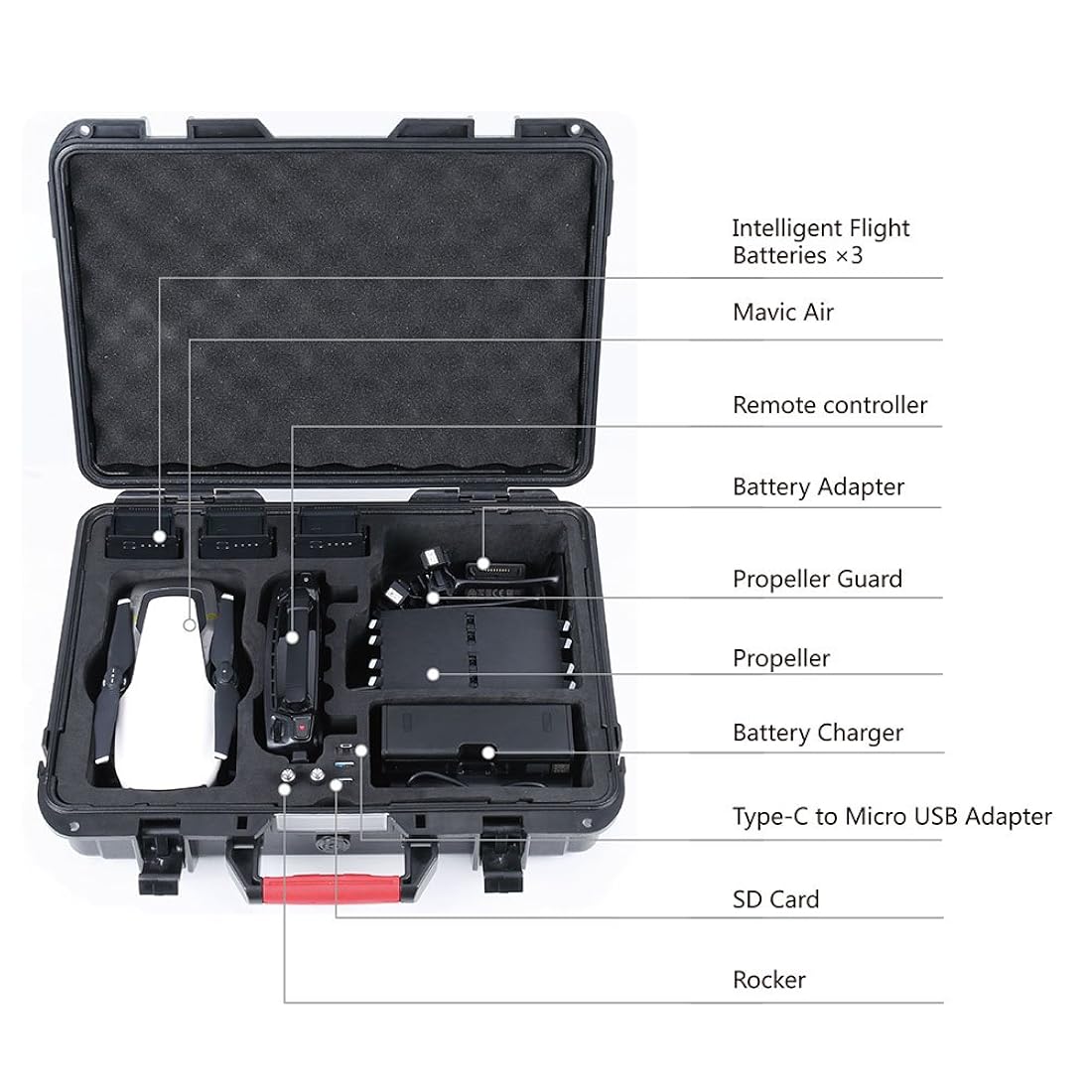 Estuche de transporte Smatree Mavic Air Compatible