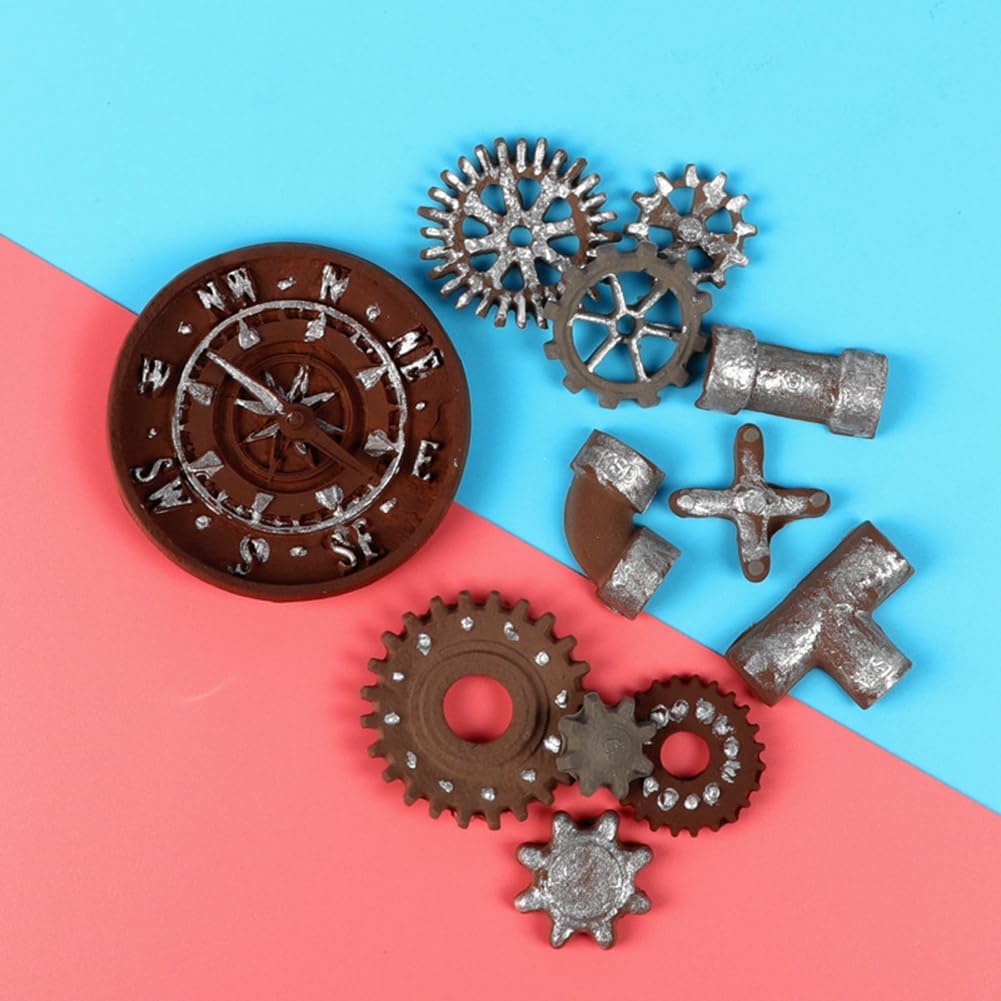 Moldes de fondant vintage en relieve 4 piezas de moldes