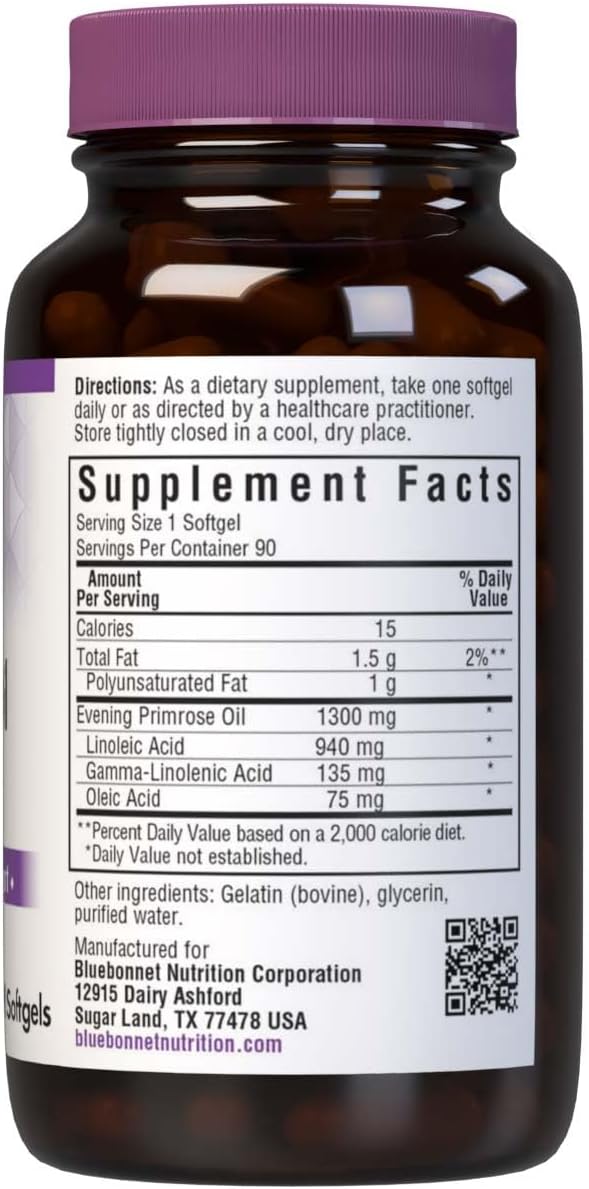 Suplemento Cápsulas blandas de aceite de onagra 1300 mg 90un