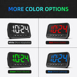 Reloj Digital LED Pequeño con Alarma Fuerte y Ajustes