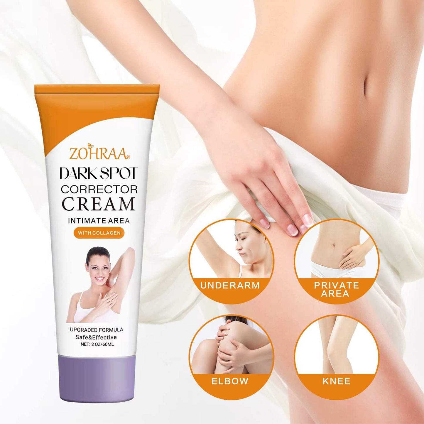 Crema corrector de manchas oscuras ZOHRAA para cara y cuerpo