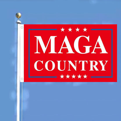 Bandera de campo anti Joe Biden MAGA, Donald Trump 2024 Republicano Make America Great Again - Decoraciones de pancartas ultra maga extremistas divertidas de 3 x 5 pies para exteriores