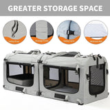 Transportadora Suave para Mascotas, Plegable, Modelo GREY2