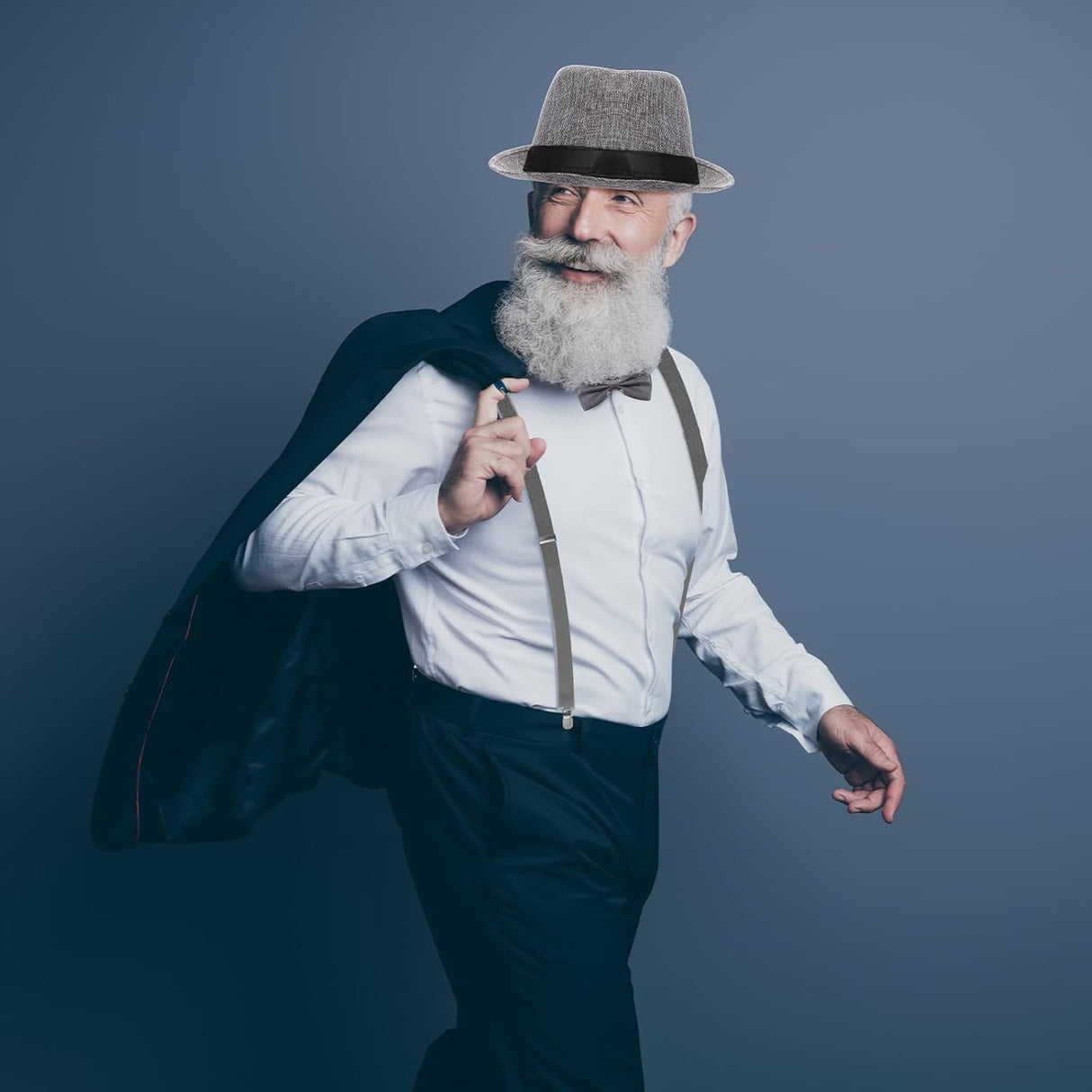 Disfraz de Hombre SATINIOR 1920s con Chaleco y Sombrero