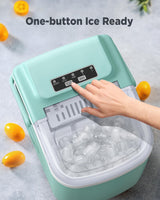 Máquina de Hielo Silonn, 9 Cubos en 6 Min, Auto-Limpieza