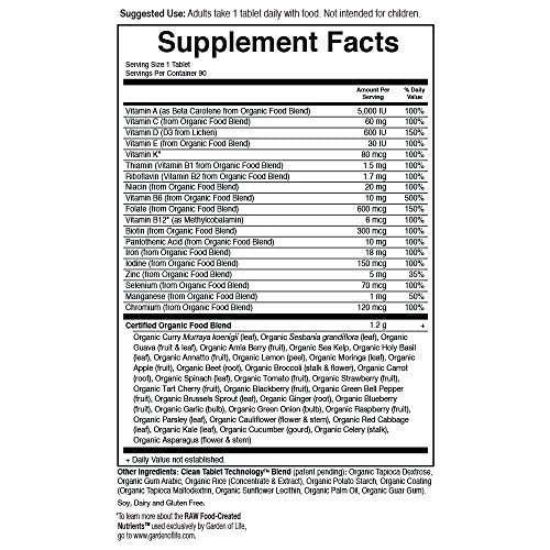 Suplemento multivitamínico prenatal orgánico