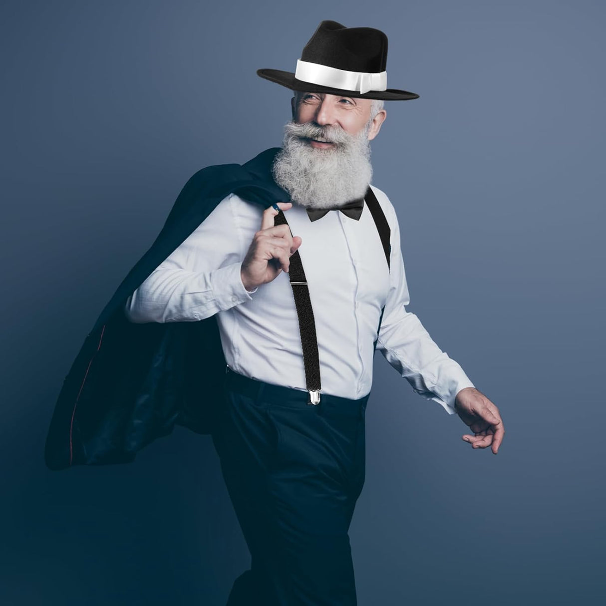 Disfraz de Hombre 1920s SATINIOR con Chaleco, Sombrero y Reloj