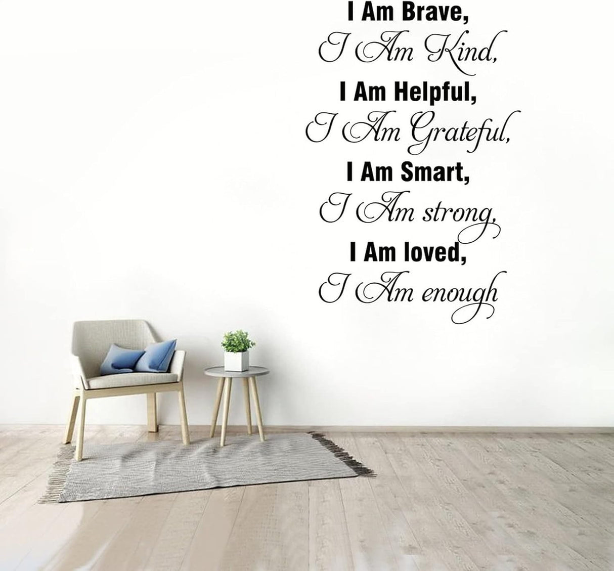 Vinilos Decorativos I Am Brave - Frases Positivas para Hogar