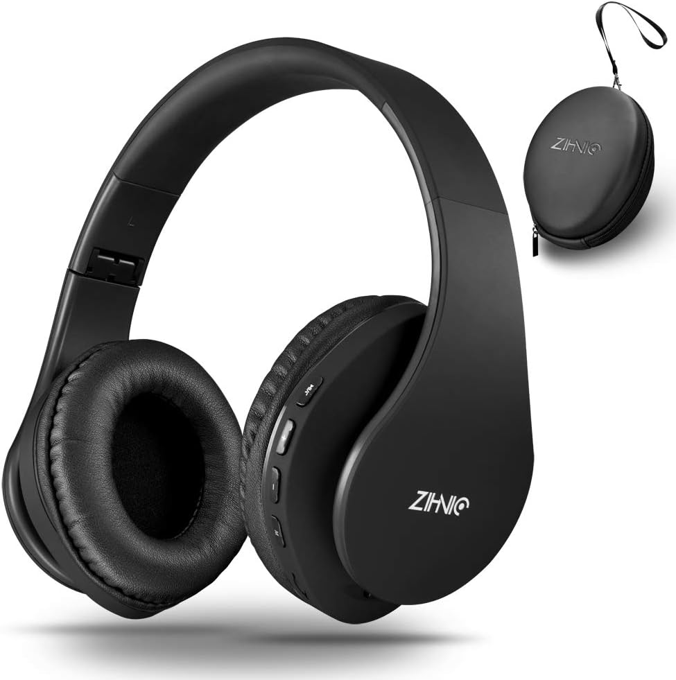 Auriculares ZIHNIC Bluetooth Inalámbricos, Plegables, FM, SD/TF