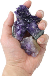 Namzi Piedras de amatista y cristales de roca cruda, racimos de cristal de amatesis natural, geodas con cristales, cuarzo amatista original, geoda de cristales de amatista real, piedras preciosas,