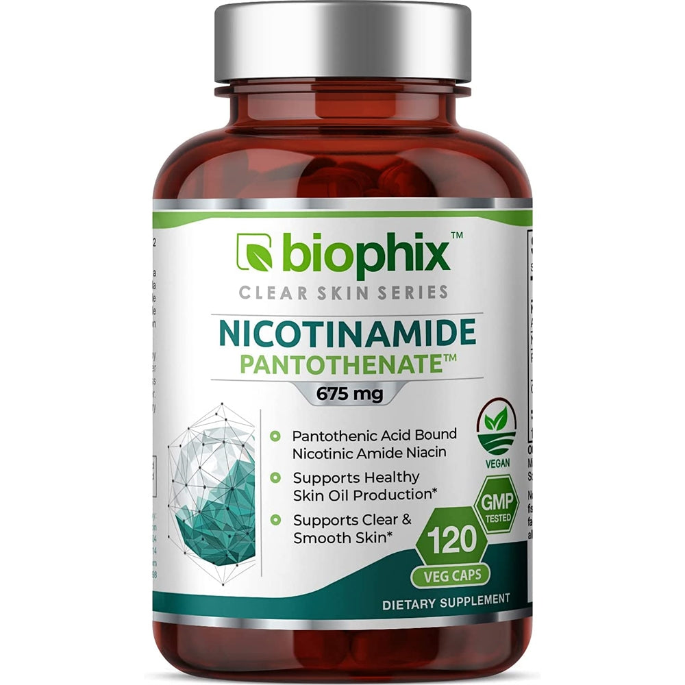 Suplemento B-3 Pantotinamida de nicotinamida 675 mg 120 Caps
