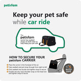 Transportador fácil para gatos medianos y perros pequeños - Aprobado para aerolíneas, carga superior, colapsable