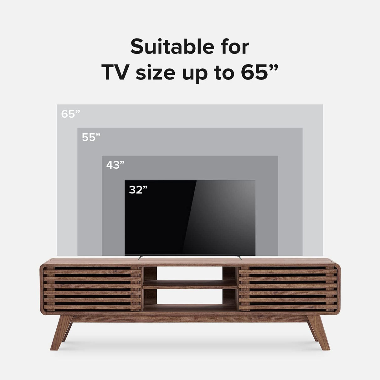 Mopio Soporte para TV, moderno, 59 para TVs de 55-65