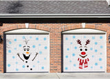 Pegatinas de Navidad para Puerta - Decoración Festiva Snowman