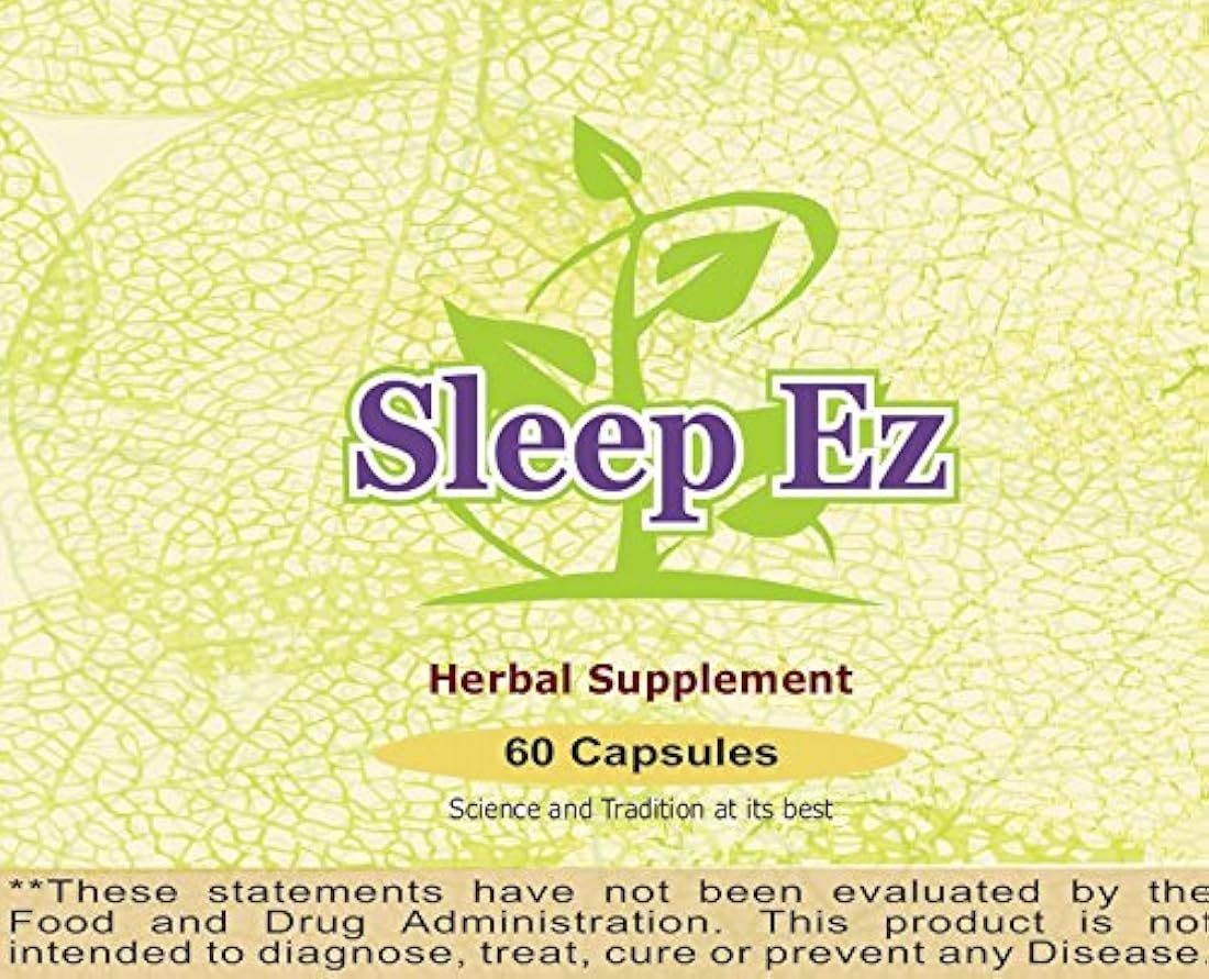 EZ de sueño (Sueño fácil), 60 cápsulas vegetales, 800 mg
