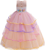 Disfraz Princesa Unicornio con Diadema para Niñas  4-5T