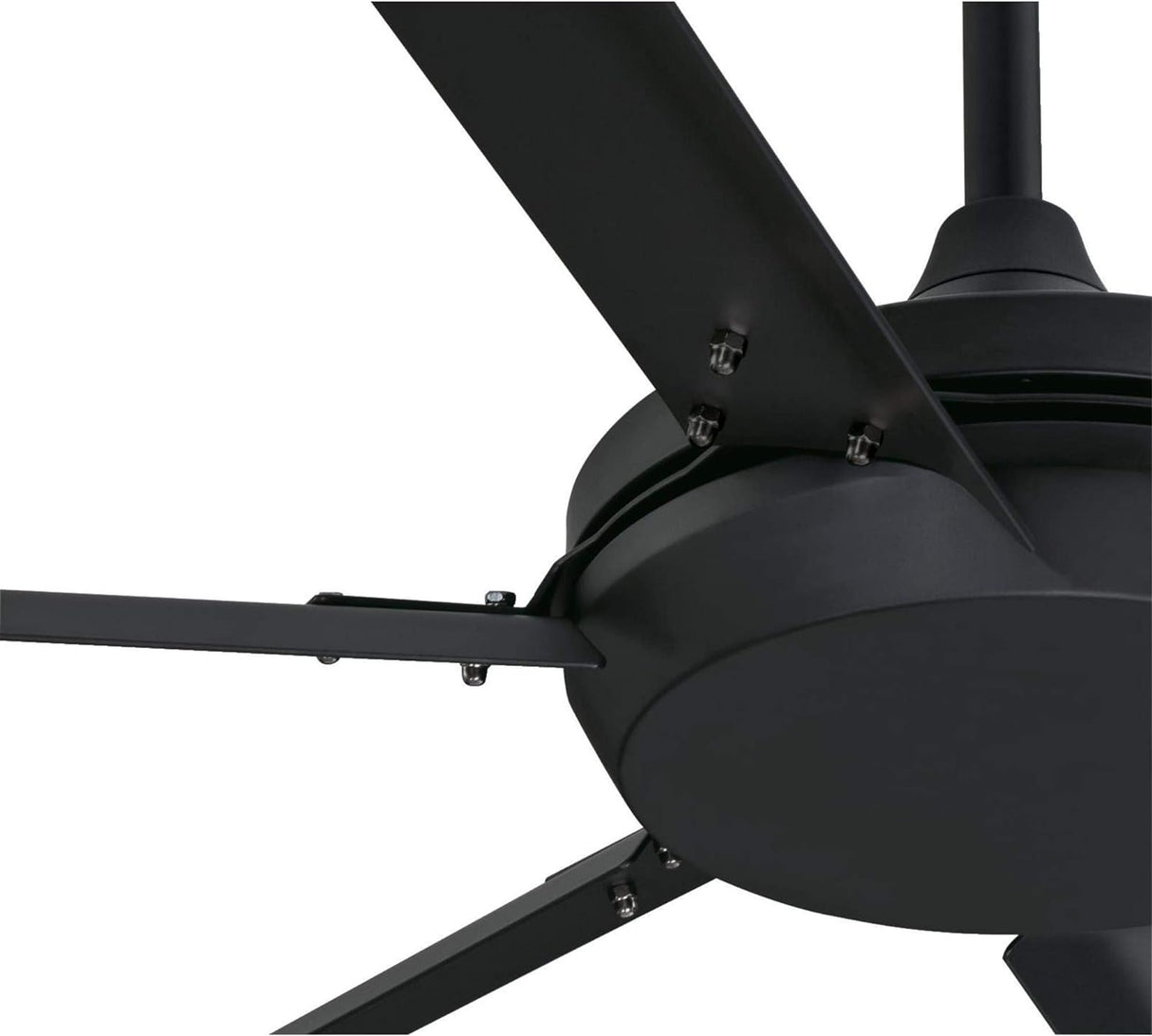 Ventilador de techo industrial negro mate