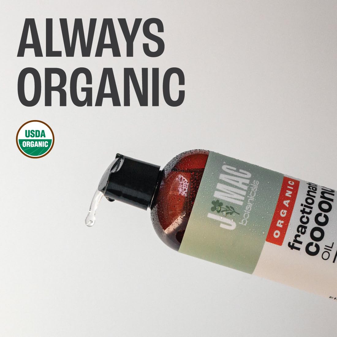 Aceite de coco fraccionado orgánico J MAC BOTANICALS