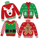 Adornos para suéter, para fiestas de Navidad y vacaciones