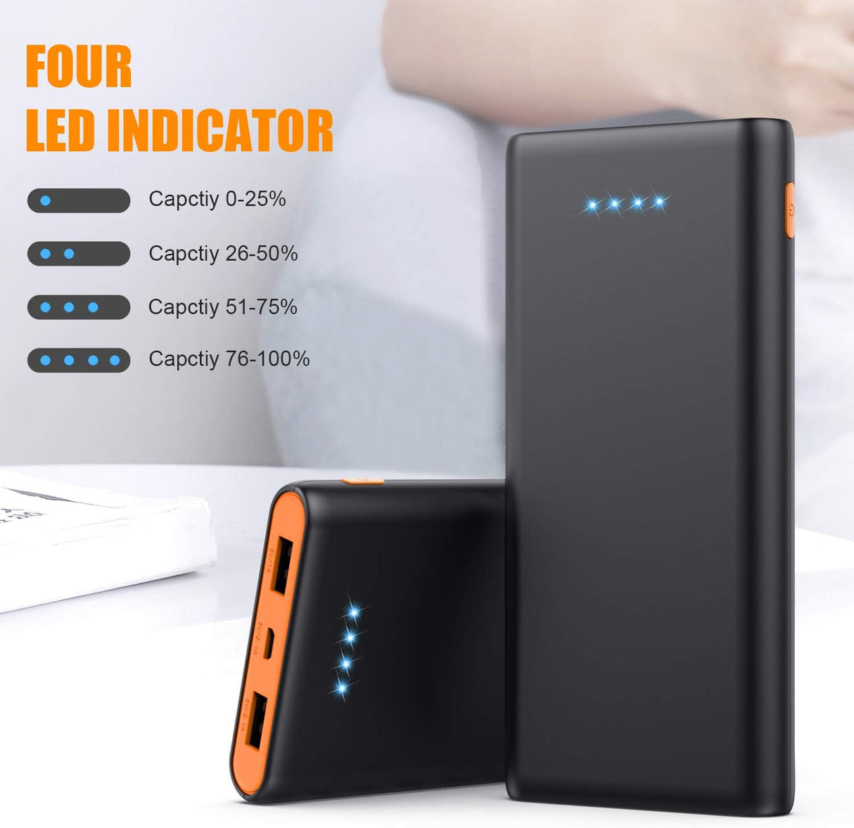 Cargador portátil de energía de batería externa para celular