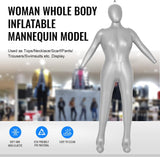Maniquí Inflable Femenino 3 T, Cuerpo Completo con Brazos y Cabeza