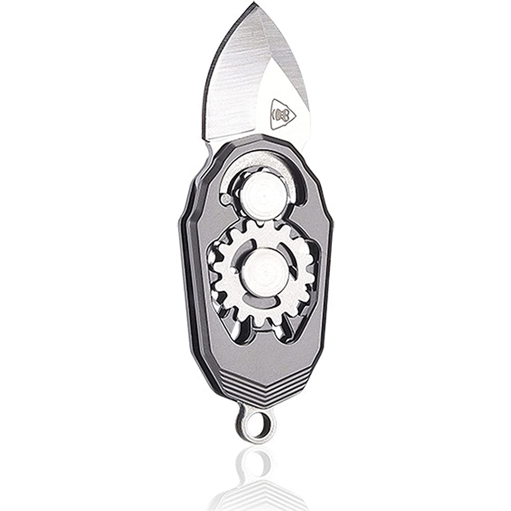 Cuchillo plegable de acero inoxidable para uso diario gris