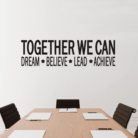 Vinilos Motivacionales VODOE para Oficina, Citas Inspiradoras 45x12.6