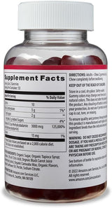 Gomitas de Vitamina B12 3000 mcg Amazon Basics, 100 Conteos