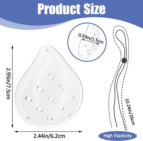 Parches Oculares Transparentes con Correa Ajustable - 2 Pcs