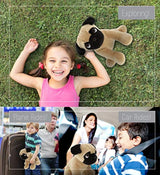 Peluche de perro para niños color marrón. Puzzled Inc