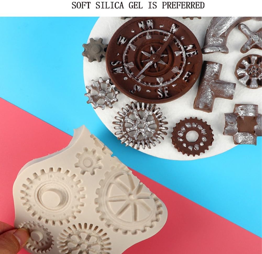 Moldes de fondant vintage en relieve 4 piezas de moldes
