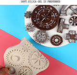 Moldes de fondant vintage en relieve 4 piezas de moldes