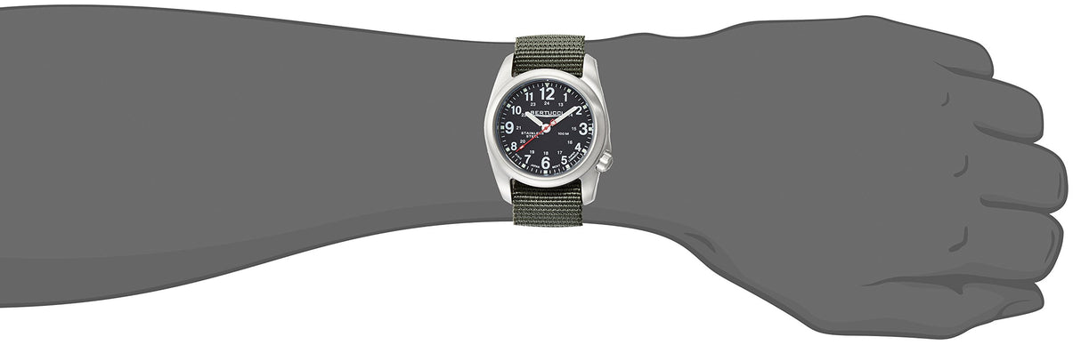 Reloj de movimiento de cuarzo, negro / Defender Drab