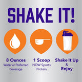 Suplemento de Proteína de Suero, NOW Foods, 25g BCAAs, Cacao, 5 lb