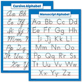 ABC diseño de alfabeto cursiva y Manuscript