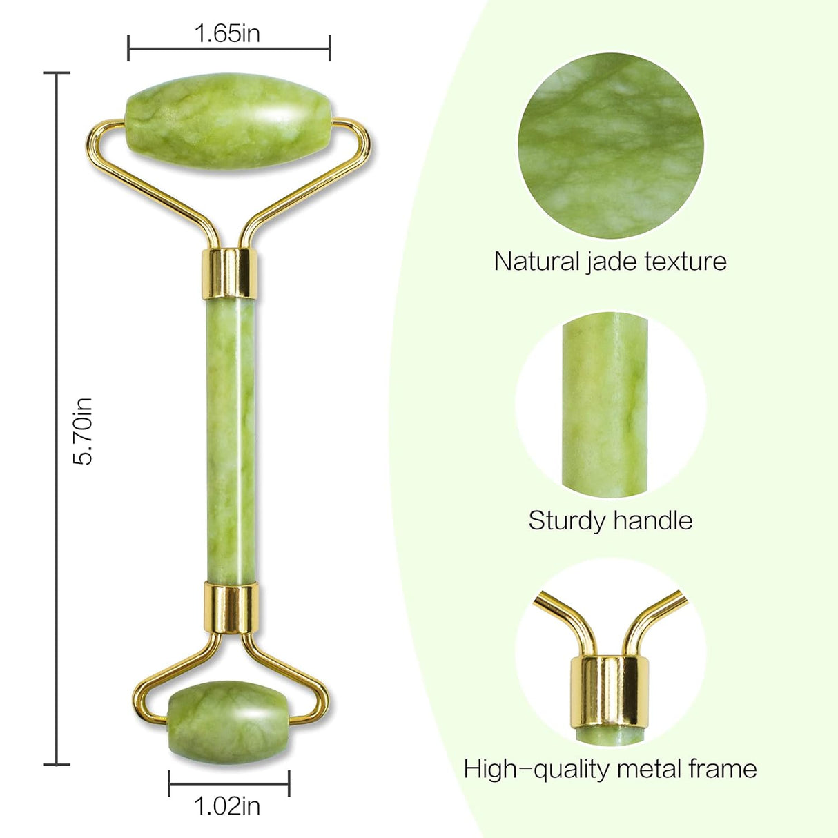 Juego de herramientas faciales y rodillos de jade