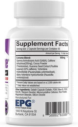 Suplemento GABA Caffeine y Yohimbe Oxy Xtreme energético