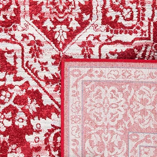 Alfombra Acento Medallón Distressed, Fácil Cuidado, BNT832Q