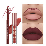 Set de Lápiz Labial Líquido Mate, Impermeable y Duradero