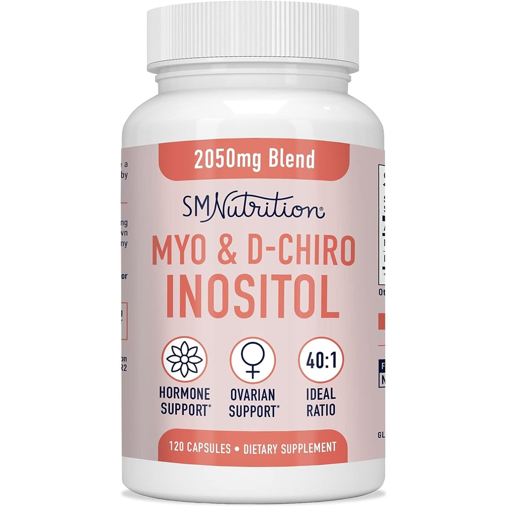 Suplementos  Myo Inositol 2000 mg, D Chiro 50 mg Vitamina B8