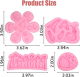 Encantado  Moldes de silicona para decoración de pasteles