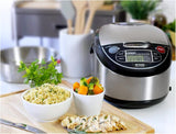 Arrocera Tiger 5.5 Tazas, Cocinera a Vapor y Lenta, JAX-T10U-K